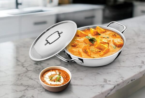 Amanda Triply Stainless Steel Kadai - Image 5