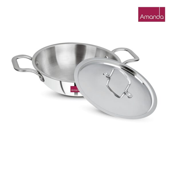 Amanda Triply Stainless Steel Kadai - Image 3