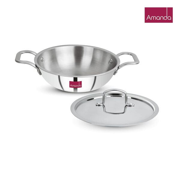 Amanda Triply Stainless Steel Kadai - Image 4