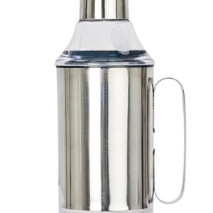 Amanda Stainless Steel Oil Dispenser with Nozzle 1 Litre (1000 ml) | Oil Container & Oil Pourer | Kitchen Oil Can with Handle | Food Grade Stainless Steel