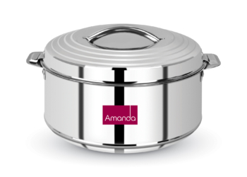 Amanda Stainless Steel Casserole with Lid | Food Serving & Storage Container | 1000 ML, 2000 ML, 3000 ML & 4000 ML
